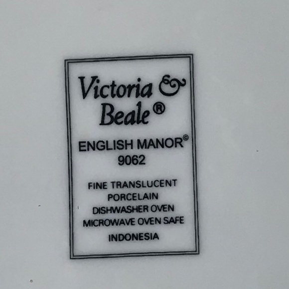 Victoria & Beale “English Manor” 3 Porcelain Salad/Dessert Plates And 3 … - Picture 6 of 12
